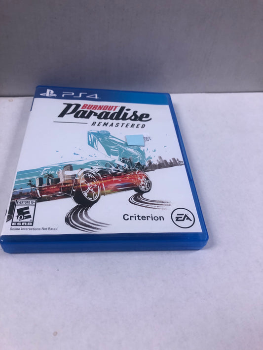 PLAYSTATION 4 BURNOUT PARADISE REMASTERED MISSING MANUAL