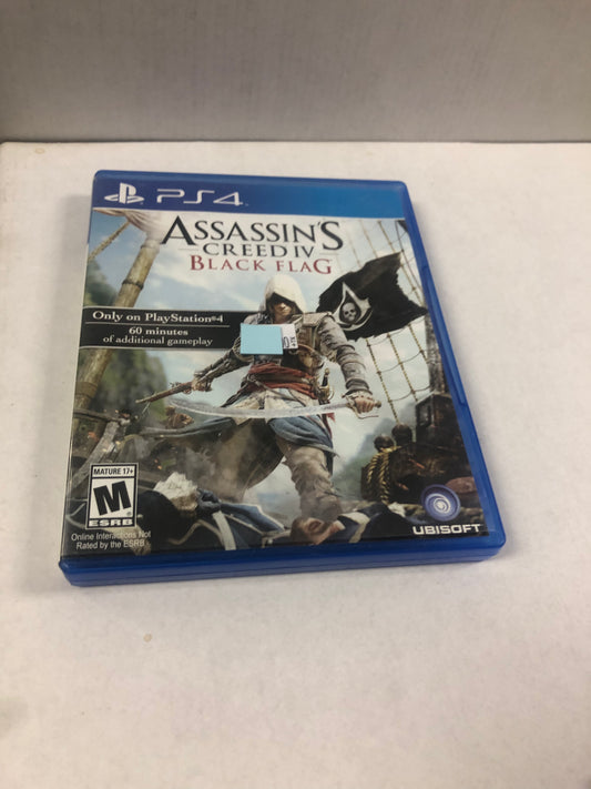 PLAYSTATION 4 ASSASSINS CREED IV BLACK FLAG MISSING MANUAL