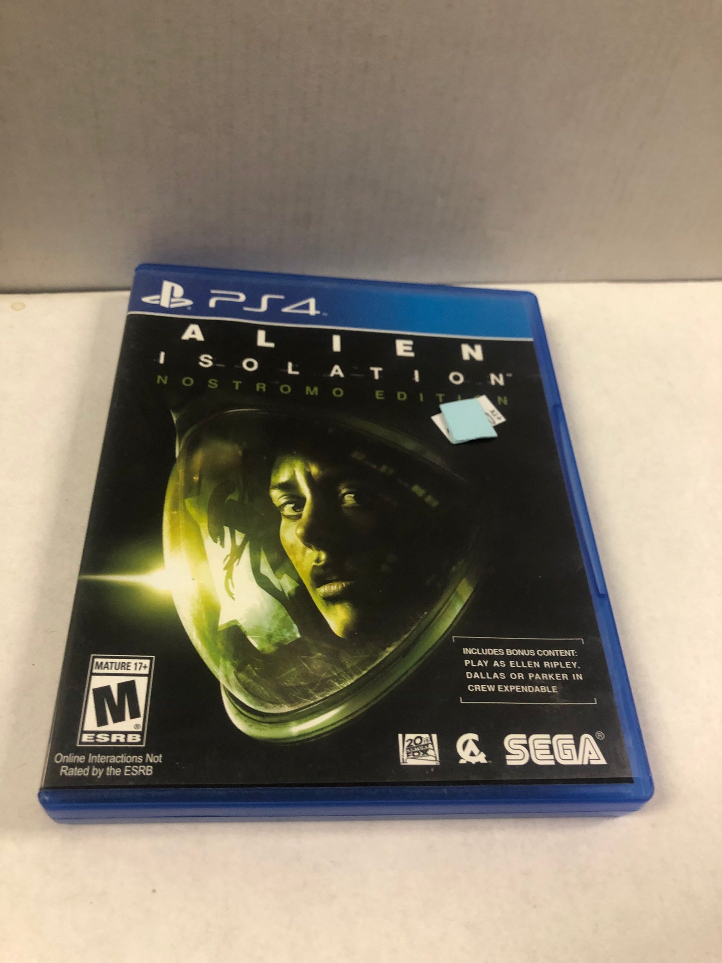 PLAYSTATION 4 ALIEN ISOLATION NOSTROMO EDITION MISSING MANUAL