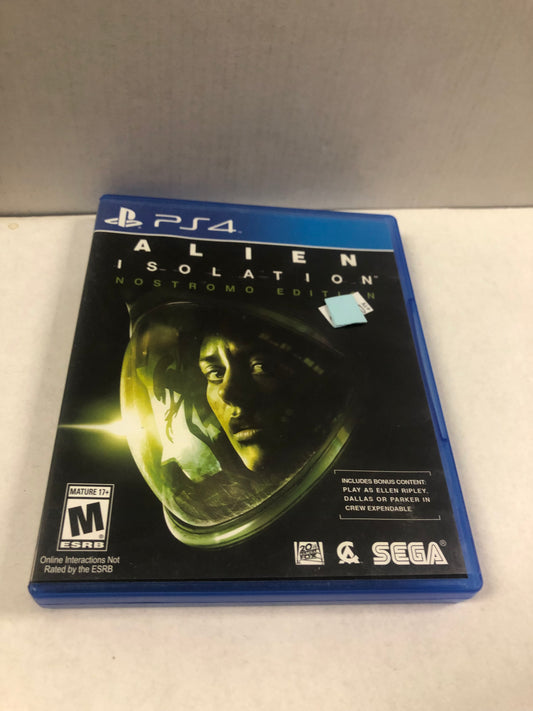 PLAYSTATION 4 ALIEN ISOLATION NOSTROMO EDITION MISSING MANUAL
