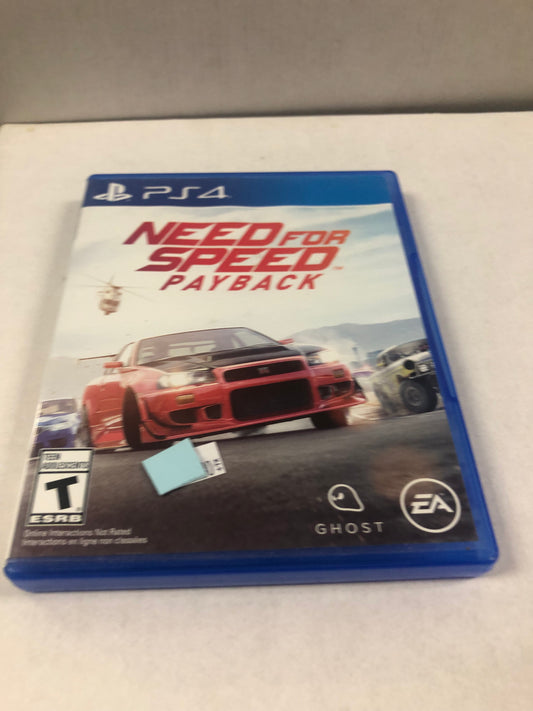 PLAYSTATION 4 NEED FOR SPEED PAYBACK MISSING MANUAL