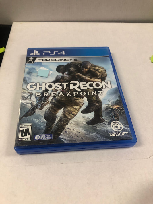 PLAYSTATION 4 GHOST RECON BREAKPOINT MISSING MANUAL