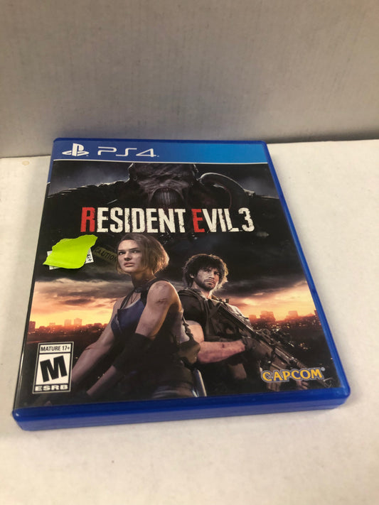 PLAYSTATION 4 RESIDENT EVIL 3 MISSING MANUAL