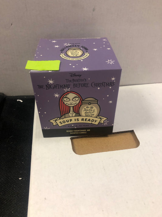 NIGHTMARE BEFORE CHRISTMAS DEADLY NIGHTSHADE JAR CANDLE (a)