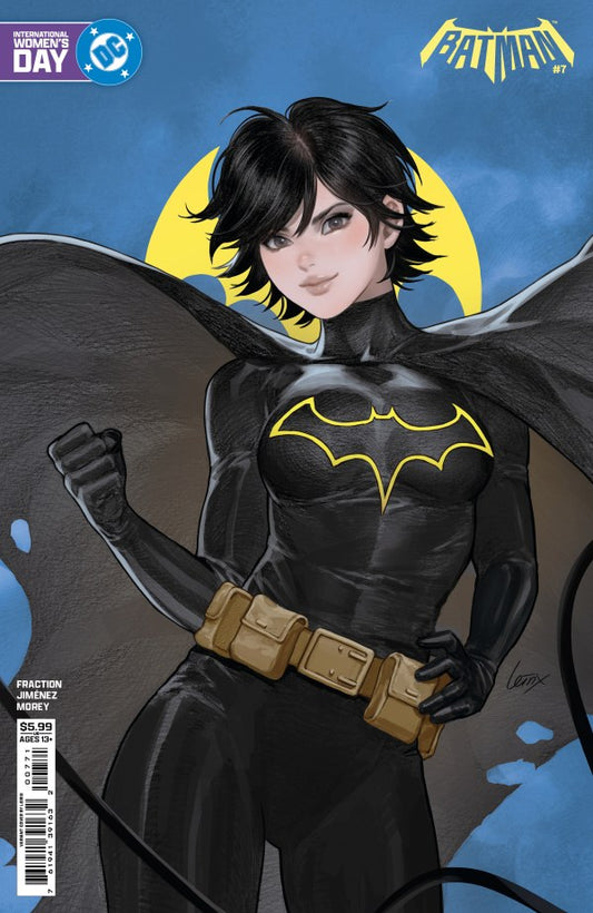 DC COMICS BATMAN #7 CVR F LESLEY LEIRIX LI INTERNATIONAL WOMEN’S DAY CARD STOCK VAR