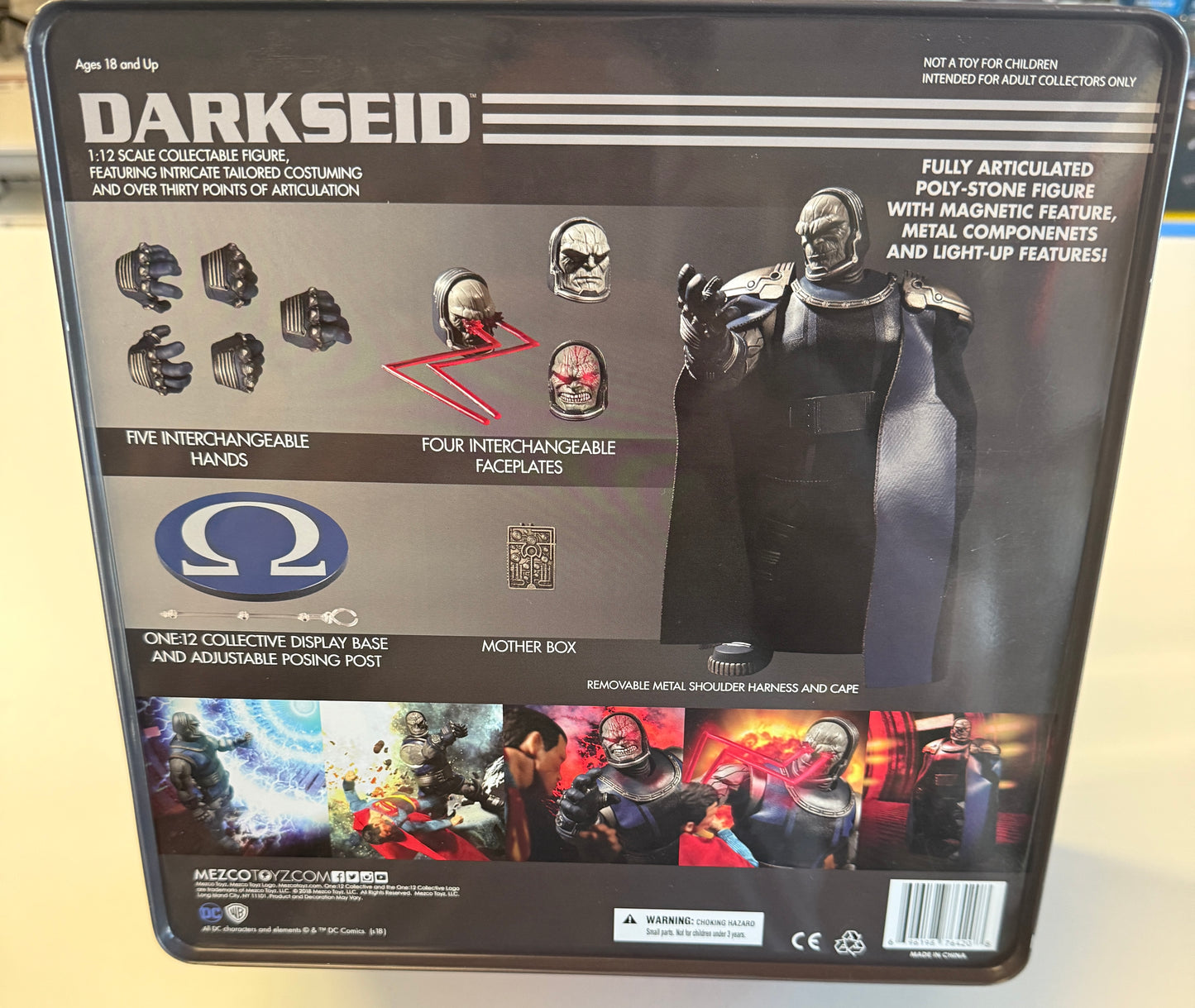 MEZCO TOYZ DARKSIDE 1:12 SCALE GREAT CONDITION OPEN BOX