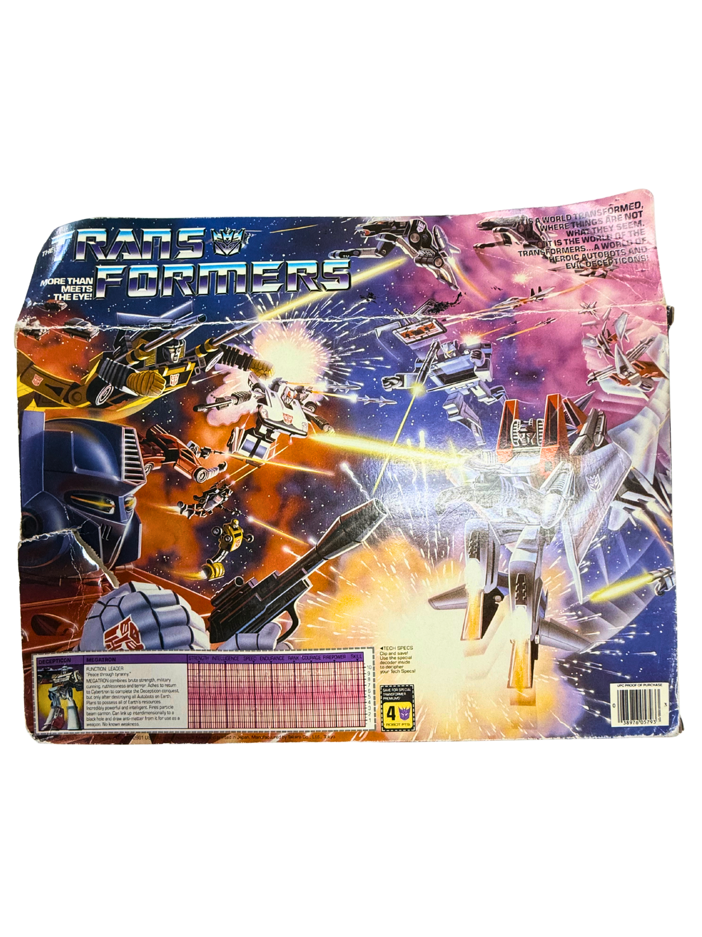 HASBRO THE TRANSFORMERS MORE THAN MEETS THE EYE DECEPTICON LEADER MEGATRON