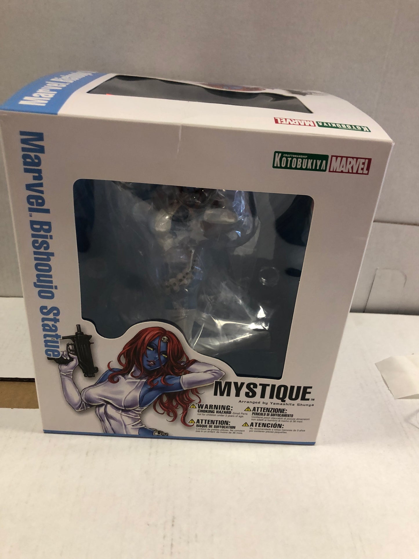 MARVEL BISHOUJO STATUE MYSTIQUE COMES WITH BOX EXCELLENT CONDITION