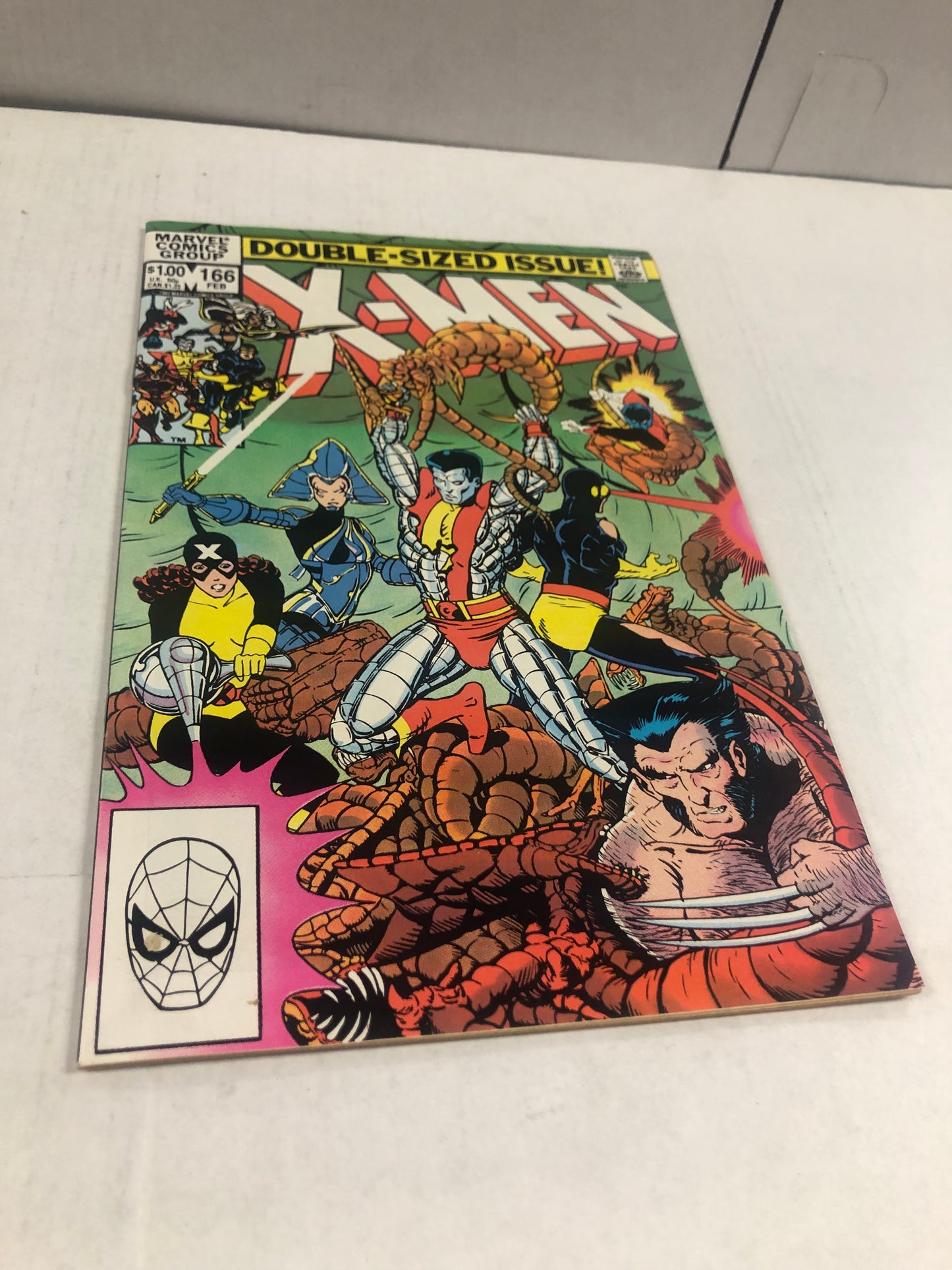 MARVEL COMICS X-MEN 166 (1983) 1ST APPEARANCE OF LOCKHEED VG/F  OFF WHITE PAGES