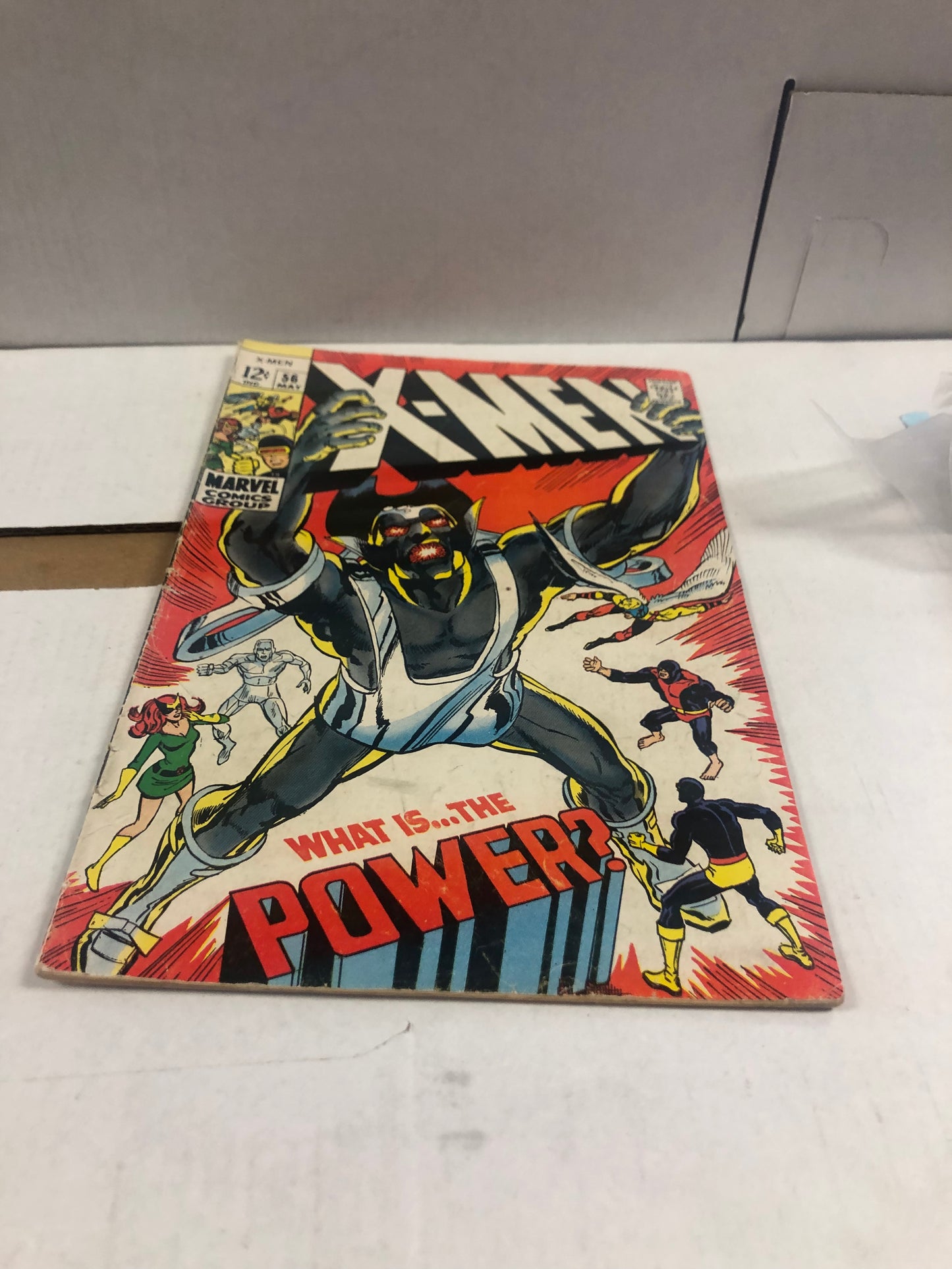 MARVEL COMICS X-MEN 56 (1969) NEAL ADAMS COVER LIVING PHARAOH BECOMES LIVING MONOLITH VG/FN OFF WHITE PAGES