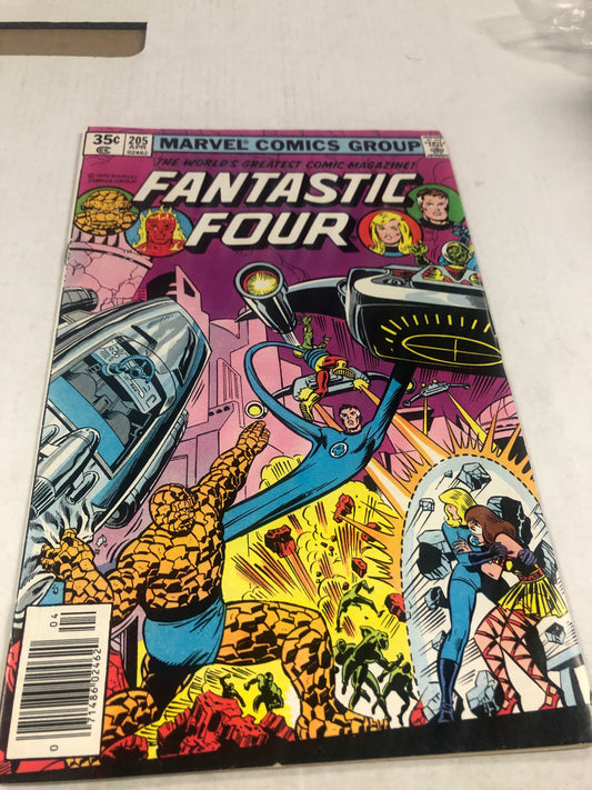 MARVEL COMICS FANTASTIC FOUR 205 (1979) 1ST TEAM APPEARANCE OF THE NOVA CORPS 1ST APPEARANCE OF RUL LATER BECOMES PROTECTOR NM WP