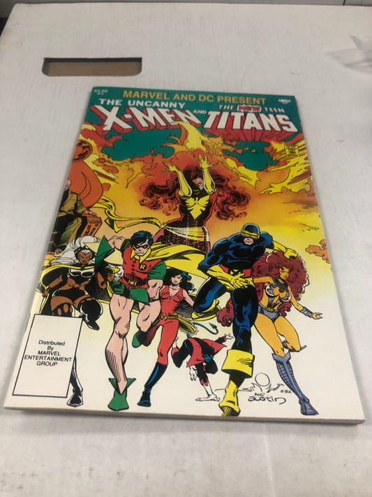 MARVEL/DC COMICS THE UNCANNY X-MEN AND THE NEW TEEN TITANS 1 (1981) NM WP