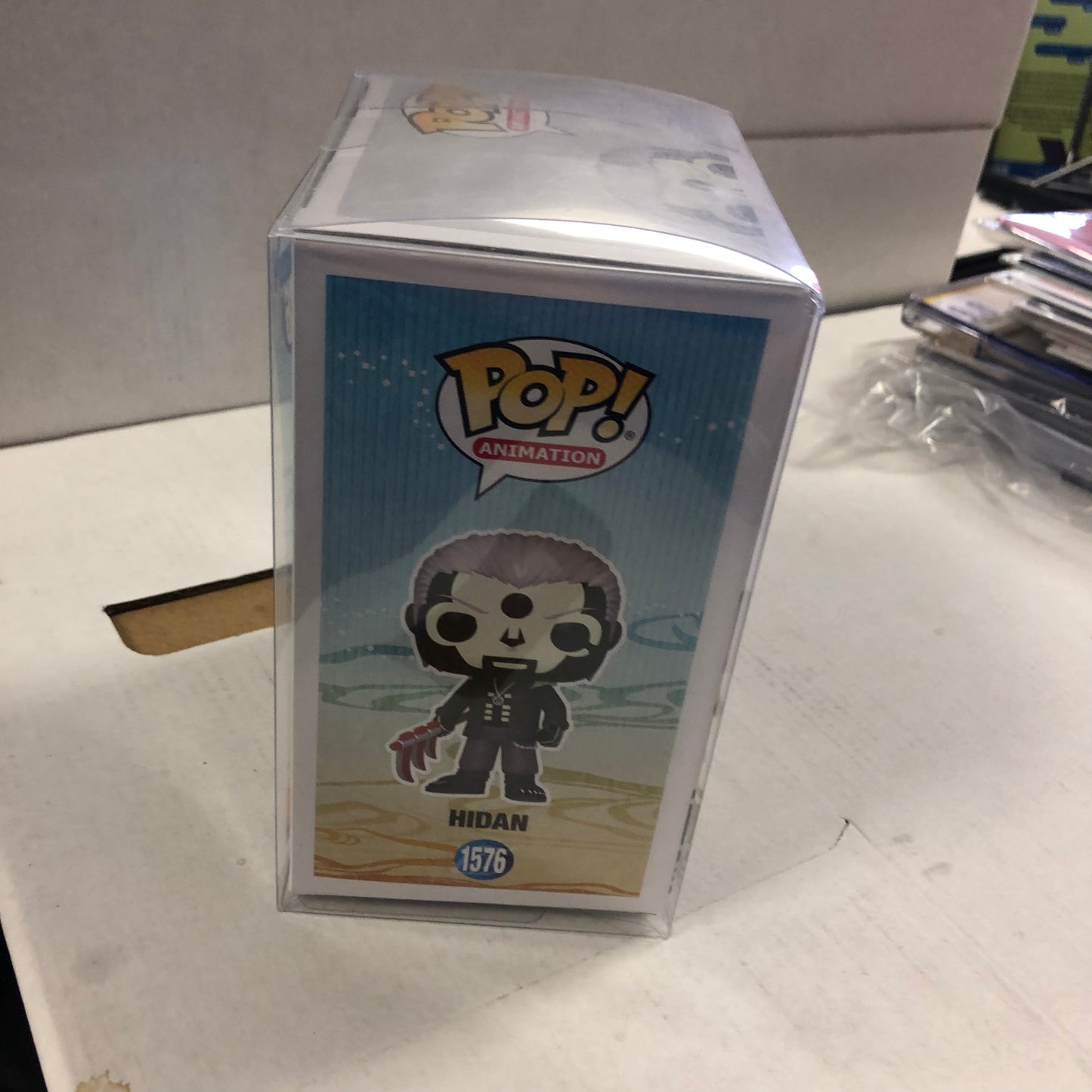 FUNKO POP ANIMATION - NARUTO SHIPPUDEN #1576 HIDAN (VERY HTF EARLY RELEASE W/ AE EXCLUSIVE STICKER!!)