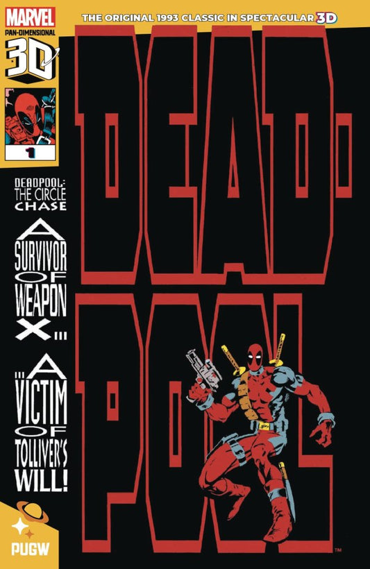 PUG W COMICS DEADPOOL 1 THE CIRCLE CHASE PAN DIMENSIONAL 3D EDITION #1