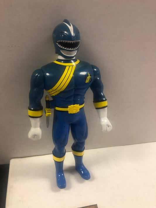 POWER RANGERS BLUE SHARK RANGER LOOSE FIGURE