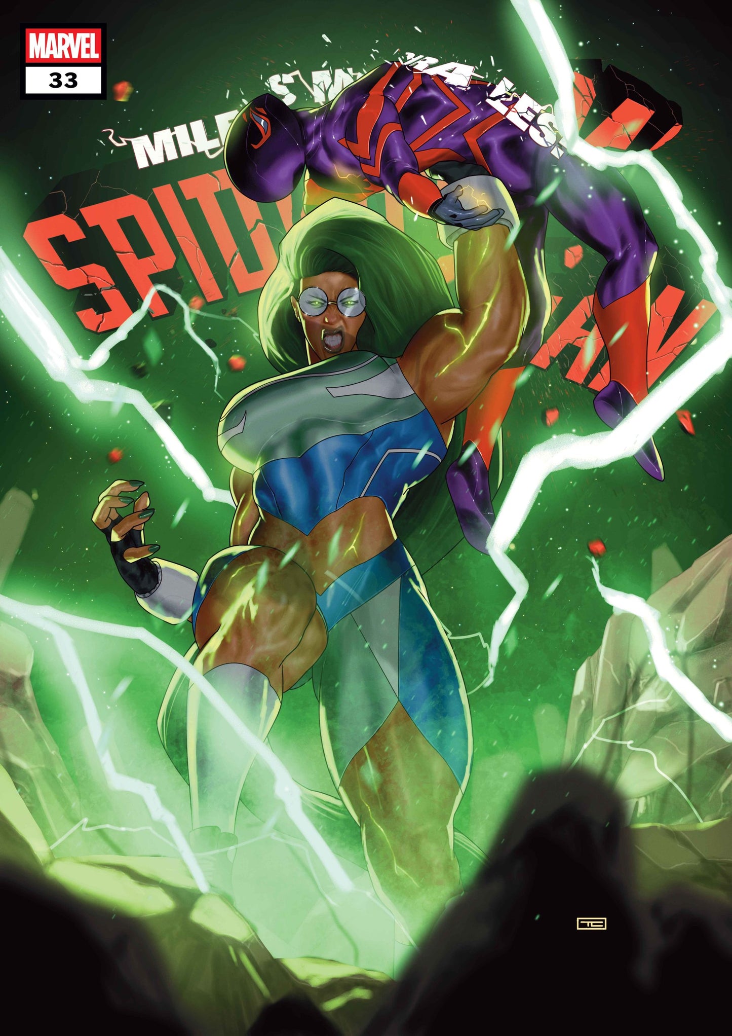 MARVEL COMICS MILES MORALES SPIDER-MAN #33 1ST APP POWERLIFT GAMMA POWERED!