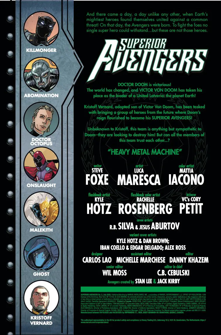 MARVEL COMICS SUPERIOR AVENGERS #2