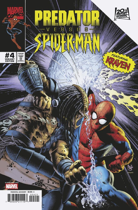 MARVEL COMICS PREDATOR VS SPIDERMAN #4 Paulo Siqueira Variant