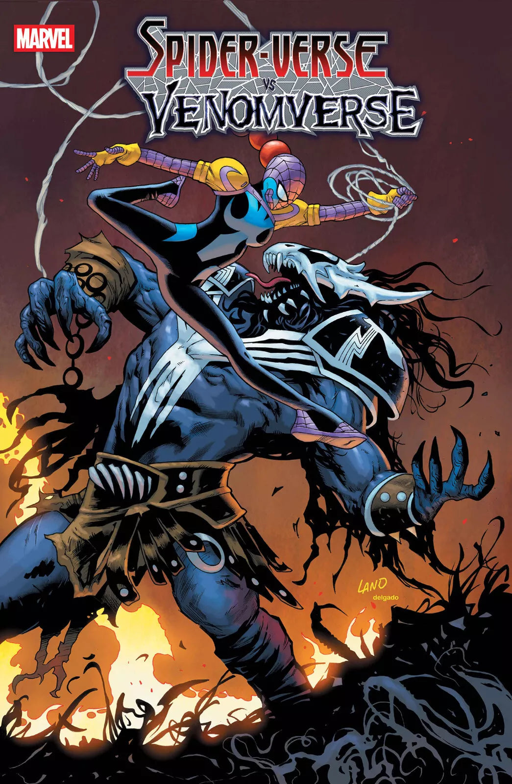 MARVEL COMICS SPIDER-VERSE VS VENOMVERSE: #1 GREG LAND VARIANT