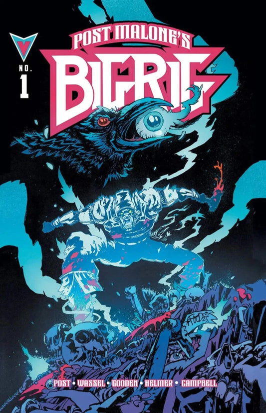 VAULT COMICS POST MALONES BIG RIG #1 Mahfood One-per-Box Variant | PolyBagge