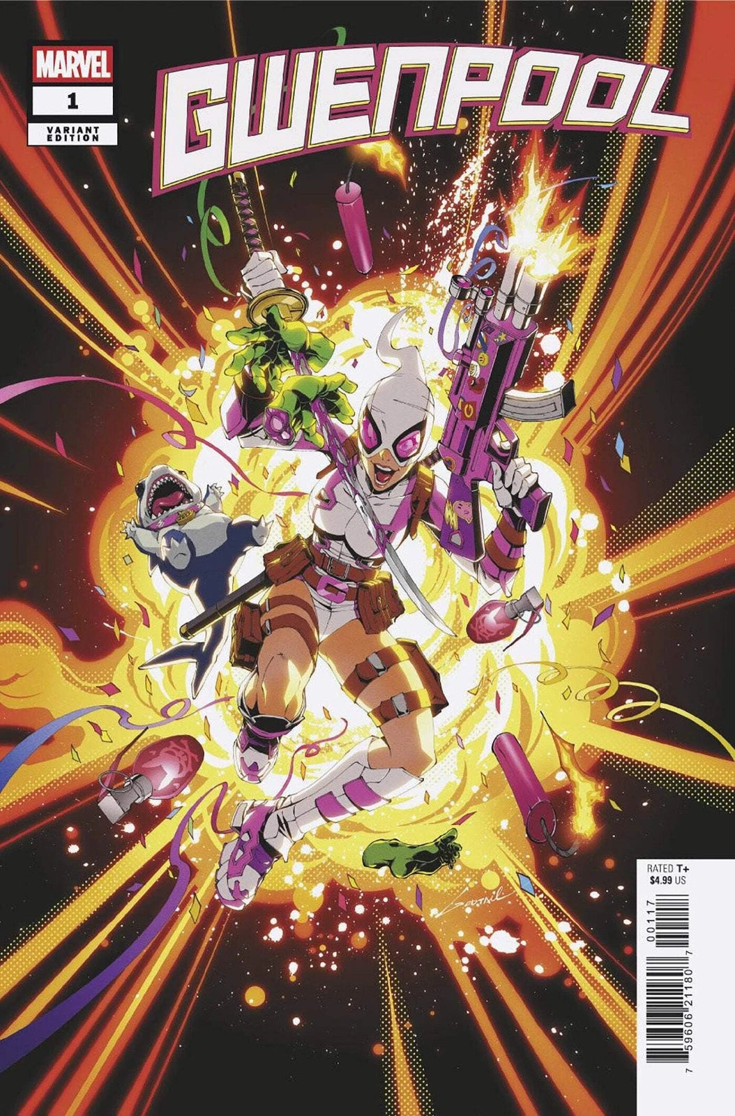 MARVEL COMICS GWENPOOL #1 GODTAIL VARIANT 1:25 RATIO